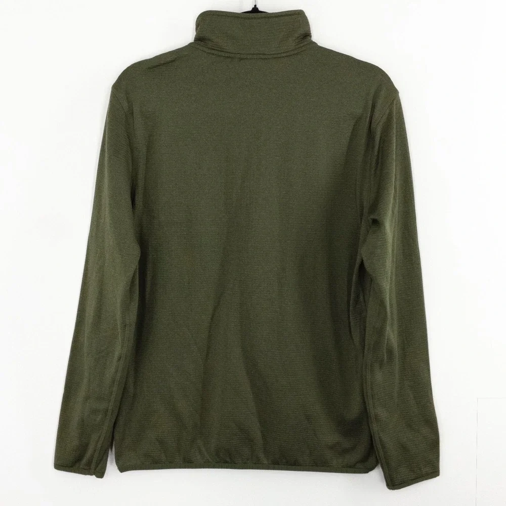 Merrell Quarter Zip Pullover Men's Small Olive Performance‎ Stretch Hiking NWOT